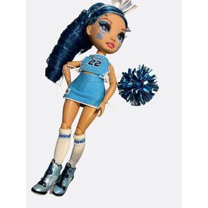 Rainbow High Cheer Doll Skylar Bradshaw Blue Outfit Pom-Pom Accessories Cheerlea